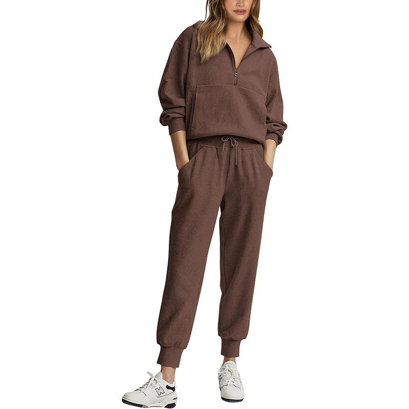 Langermet Halv Glidelås Joggedress