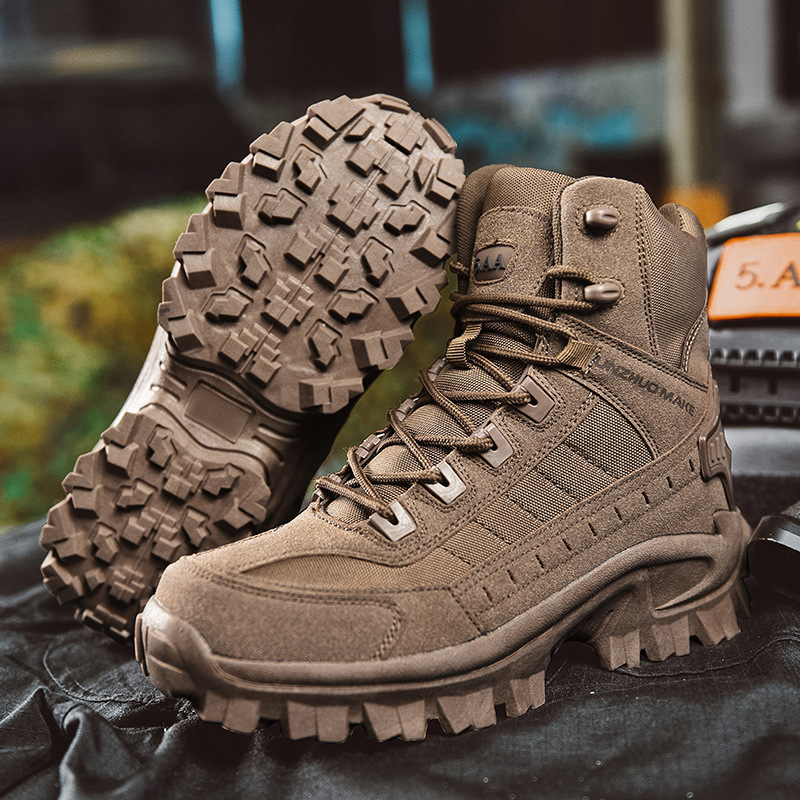 Vanntette utendørs anti-punktering arbeidskampstøvler for menn Army Boots (holdbarhetsoppgradering) EU