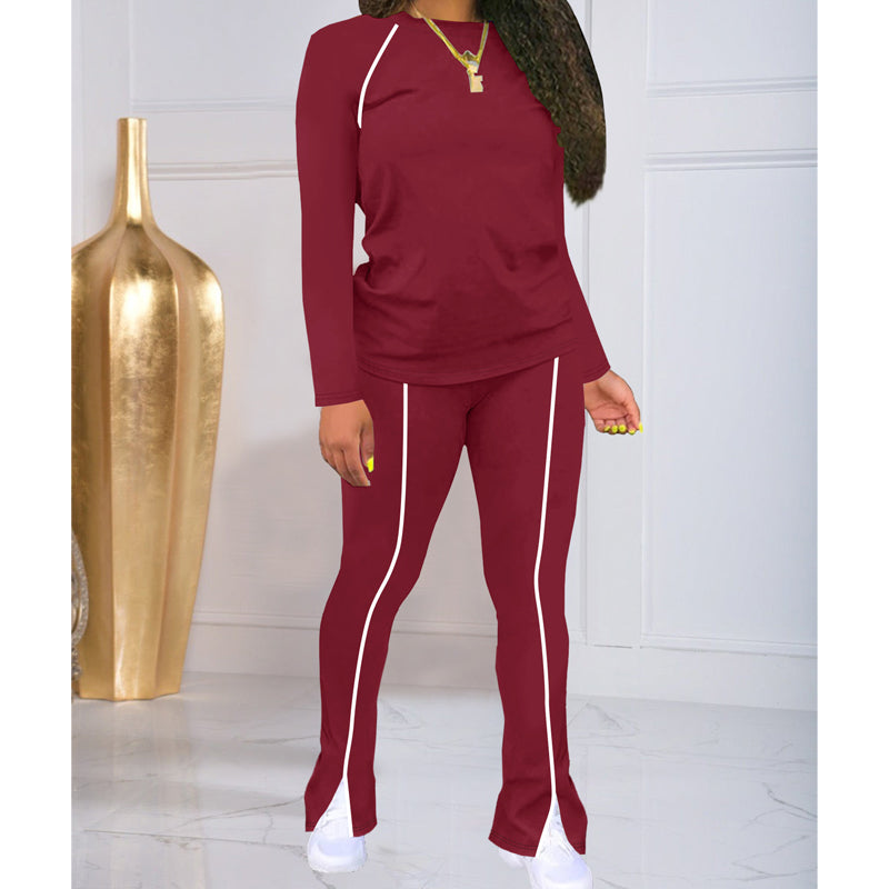 💥✨Begrenset tid 50 % rabatt✨Casual 2-delers joggedress for kvinner