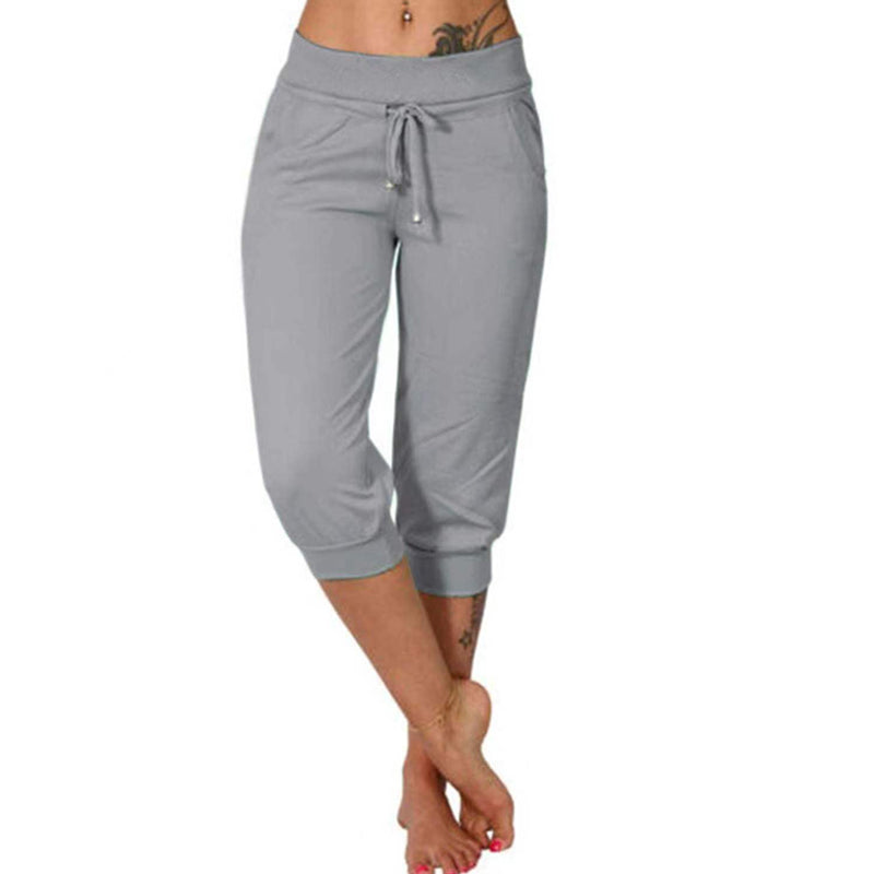 Kort joggebukse med snøring i livet for avslapning