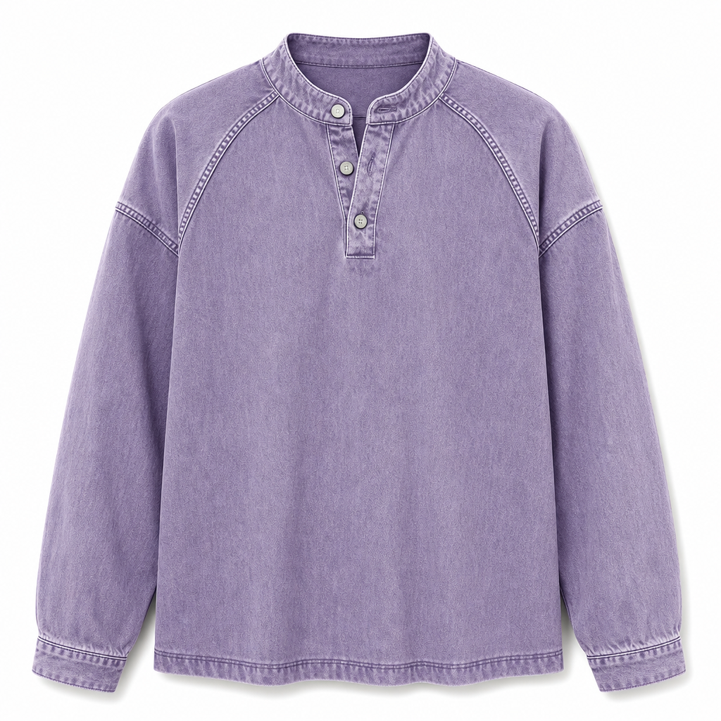 Gensre i vintage-stil, løstsittende og uformell for menn