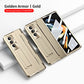 Luksuriøs-Sammenleggbar elektroplated-linsebeskytter mobildeksel til Samsung Zfold3/Zfold4/Zfold5