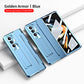 Luksuriøs-Sammenleggbar elektroplated-linsebeskytter mobildeksel til Samsung Zfold3/Zfold4/Zfold5