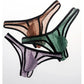 Sexy lavt sittende komfortbikini for menn, is-silke, mesh, gjennomsiktig, ultratynn truse