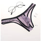 Sexy lavt sittende komfortbikini for menn, is-silke, mesh, gjennomsiktig, ultratynn truse