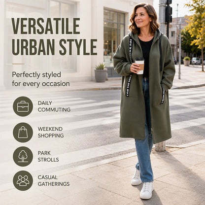 🔥Heißer Verkauf 50% Rabatt🔥🧥Kvinner sin oversized hettegenser jakke🎁