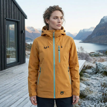 Utendørs vanntett sportsjakke med hette