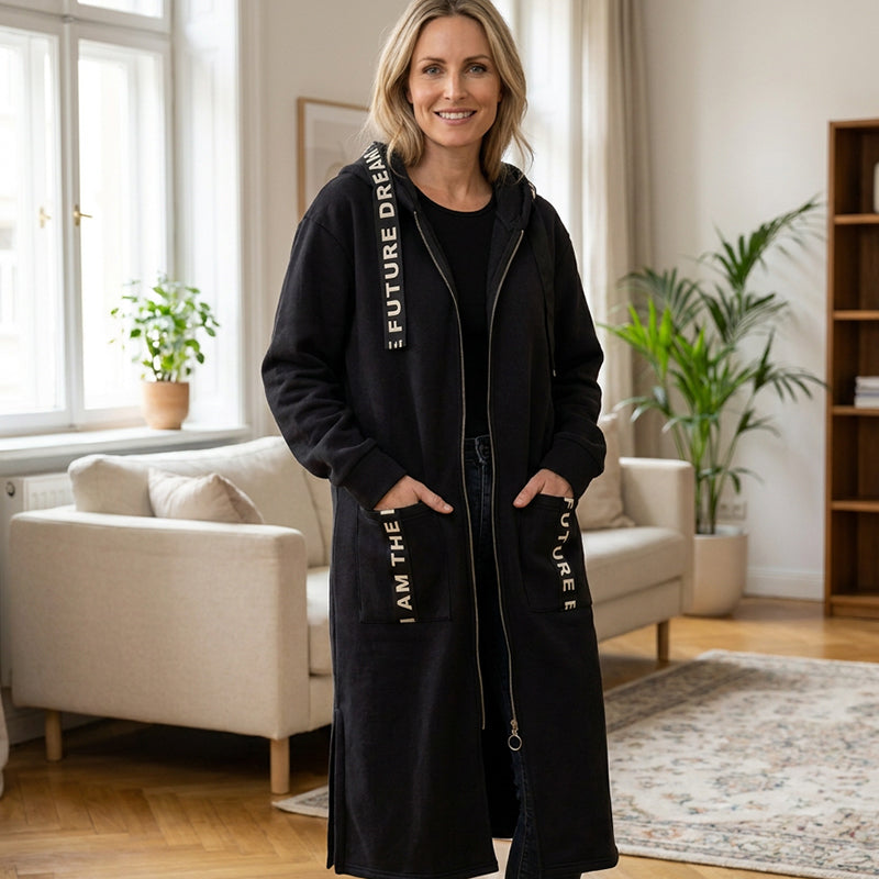 🔥Heißer Verkauf 50% Rabatt🔥🧥Kvinner sin oversized hettegenser jakke🎁
