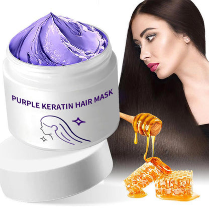 🎁 Hot Sale 50% AVSLAG 🔥Lilla Keratin Hair Mask - Balsam for permanent og farget hår