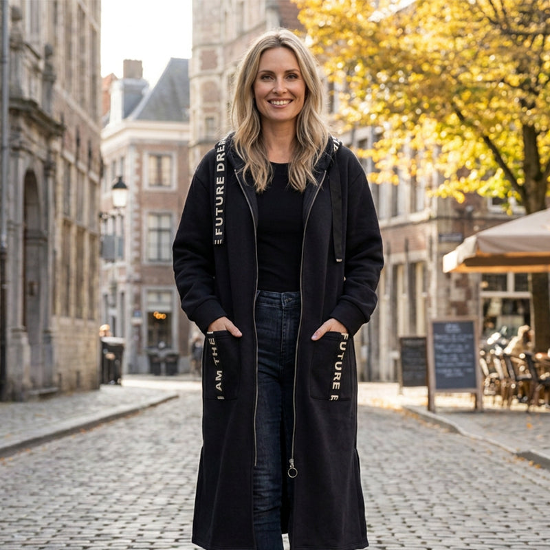 🔥Heißer Verkauf 50% Rabatt🔥🧥Kvinner sin oversized hettegenser jakke🎁