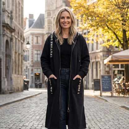 🔥Heißer Verkauf 50% Rabatt🔥🧥Kvinner sin oversized hettegenser jakke🎁