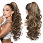 💜Begrenset tidsbegrenset tilbud 40 % rabatt💜Clip-on bølget hestehaleforlengelse