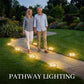 8-LED solcelledrevne bakkelys for hager