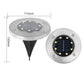 8-LED solcelledrevne bakkelys for hager