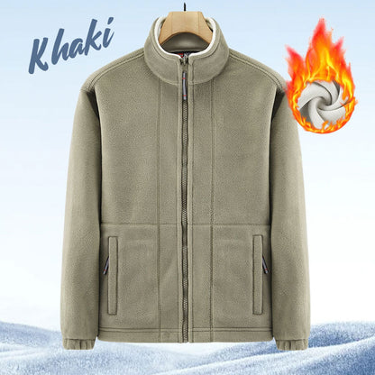 🎁Herrejakke i dobbeltvevd fleece (50 % rabatt)