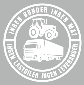 📢🇳🇴🎅Kjøp 1 få 1 gratis💕🔥Uten bønder er det ingen mat; uten lastebiler er det ingen leveranser Vinylklistremerke – 140 mm dekal