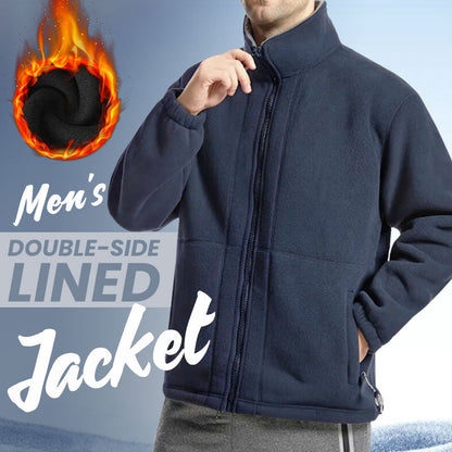 🎁Herrejakke i dobbeltvevd fleece (50 % rabatt)