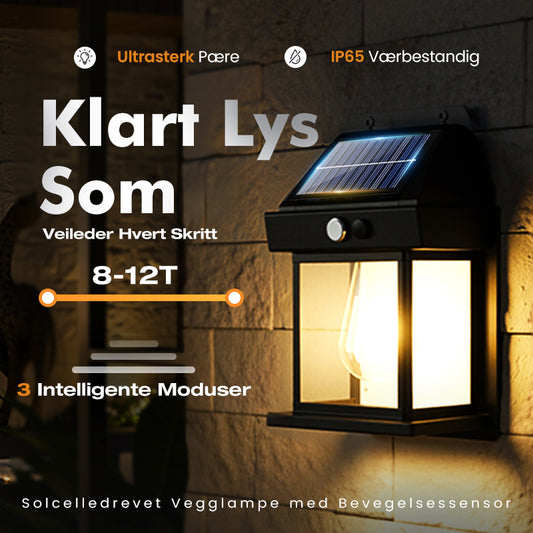 🎉50% Rabatt🎉Solar wolfram vegglampe💥