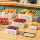 🥳2026 HOT SALG🥳💞50 000+ SOLGT!🧊🧺 50% RABATT! 3-DELERS fruktbeholdersett – Stopp soggy frukt! Avtakbart dørslag holder produktene sprø og friske i flere dager. Kjøleskapets beste venn. 🍓✨