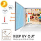 ☀️50 % RABATT! 🔥 Varmeisolerende privatlivsfilm – UV-beskyttelse, enkel montering og perfekt for hjemmet og kontoret 🏠
