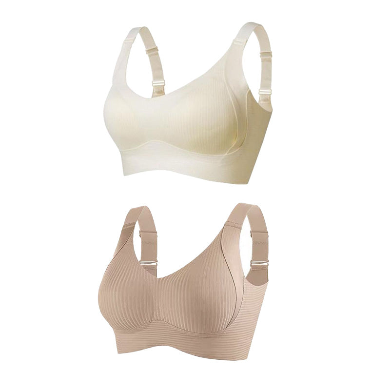 🎁Kjøp 1 Få 3 pakker💕Ribbet Push Up-bh for kvinner, justerbar og trådløs