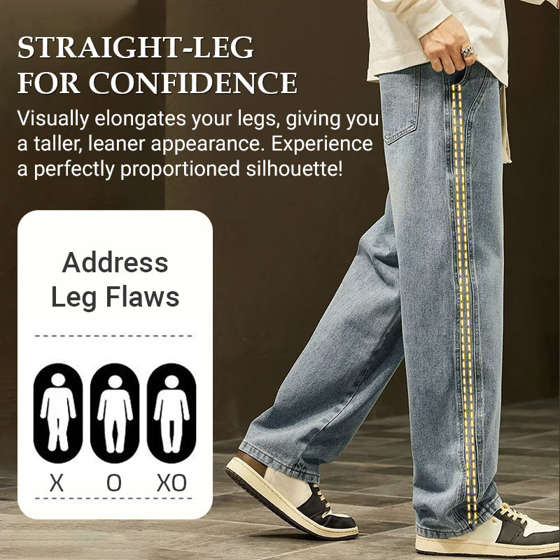 🥳Lansering av nytt produkt💐Menns løse, rette jeans