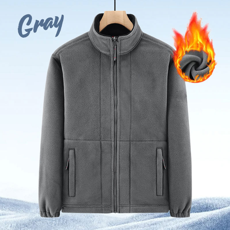 🎁Herrejakke i dobbeltvevd fleece (50 % rabatt)