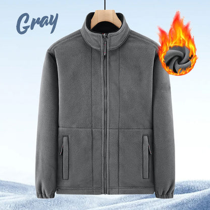 🎁Herrejakke i dobbeltvevd fleece (50 % rabatt)