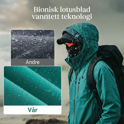 Utendørs vanntett sportsjakke med hette