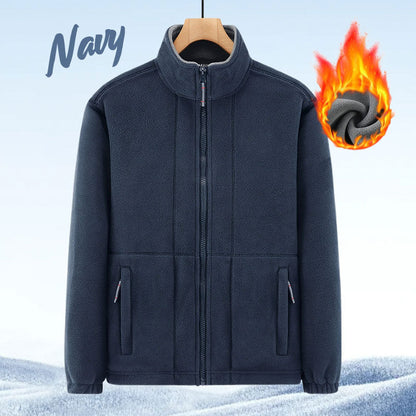 🎁Herrejakke i dobbeltvevd fleece (50 % rabatt)