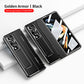 Luksuriøs-Sammenleggbar elektroplated-linsebeskytter mobildeksel til Samsung Zfold3/Zfold4/Zfold5