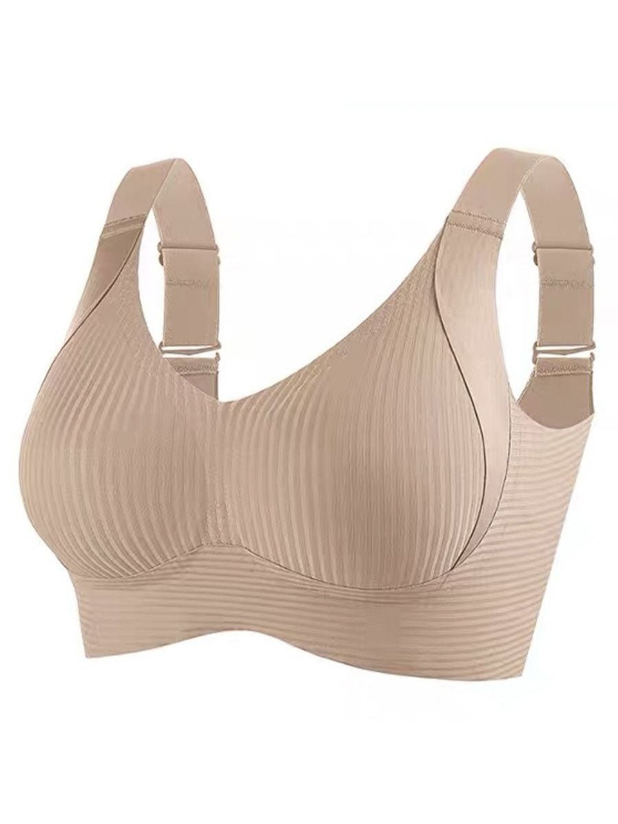🎁Kjøp 1 Få 3 pakker💕Ribbet Push Up-bh for kvinner, justerbar og trådløs