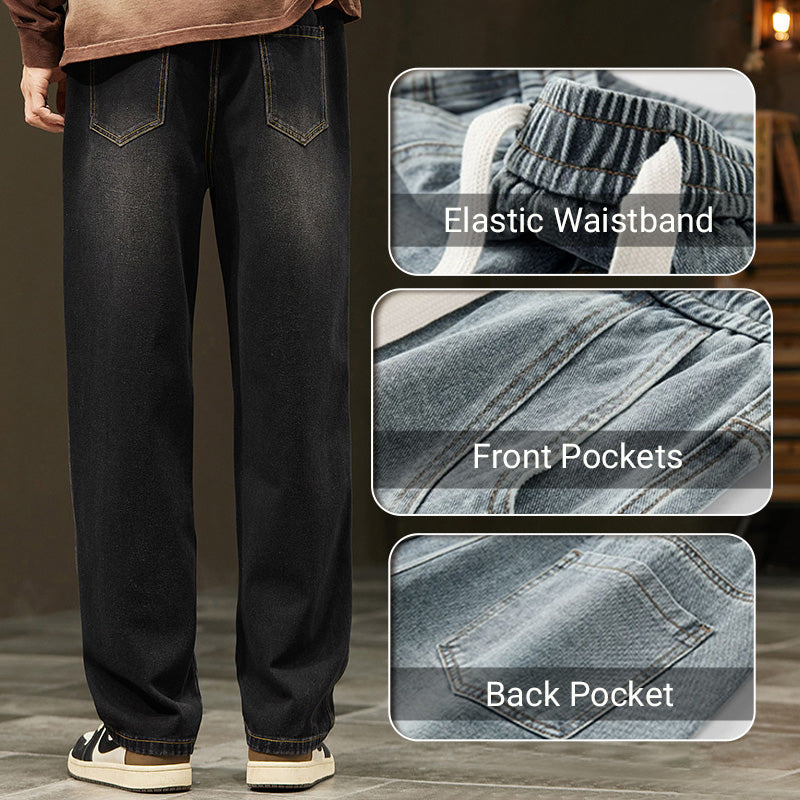 🥳Lansering av nytt produkt💐Menns løse, rette jeans