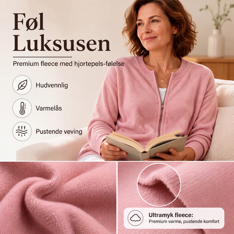 ☁️Uformell strikkjakke med glidelås for damer