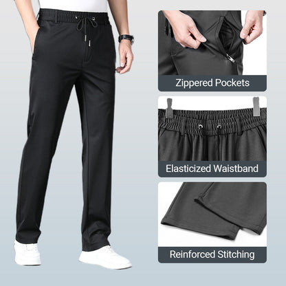👖Våren nyankomne✨Rette, antirynkefritidsbukser for menn