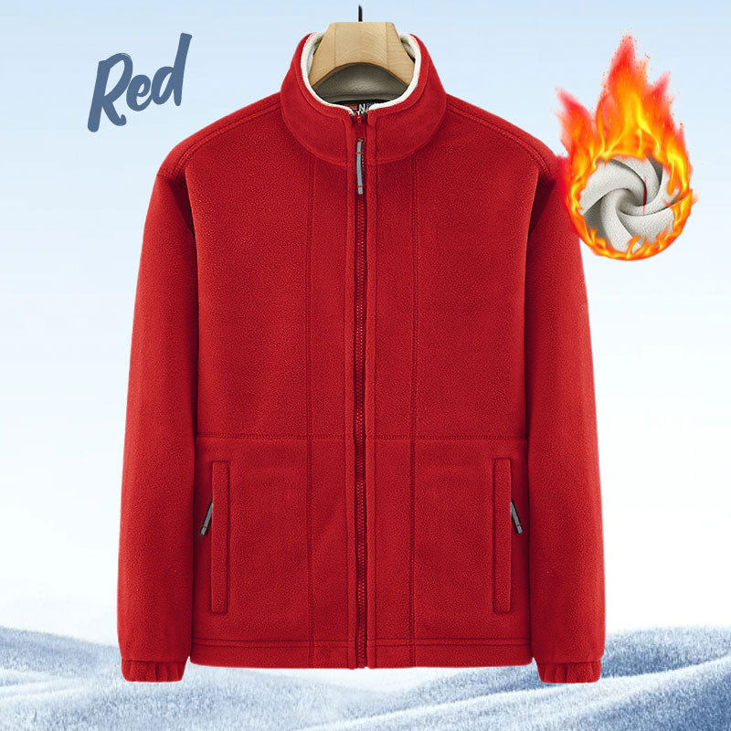 🎁Herrejakke i dobbeltvevd fleece (50 % rabatt)