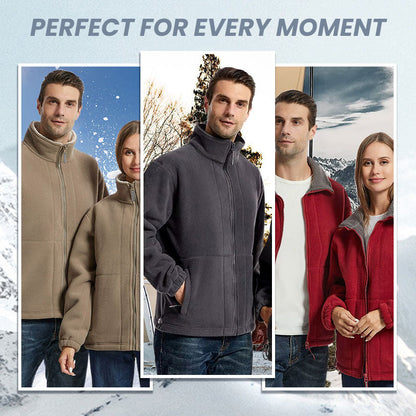 🎁Herrejakke i dobbeltvevd fleece (50 % rabatt)