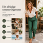 🔥👖Damebukser i linblanding med avslappet passform – Klassiske bukser med rette ben