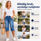 Capri-jeans med rett ben for kvinner