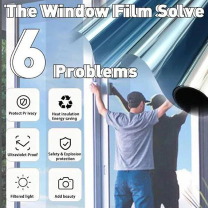 ☀️50 % RABATT! 🔥 Varmeisolerende privatlivsfilm – UV-beskyttelse, enkel montering og perfekt for hjemmet og kontoret 🏠