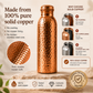 ❄️Sommertilbud: 50 % rabatt!💧Førsteklasses vannflaske laget av 100 % massivt kobber – plastfri og inspirert av ayurveda
