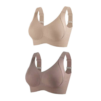 🎁Kjøp 1 Få 3 pakker💕Ribbet Push Up-bh for kvinner, justerbar og trådløs