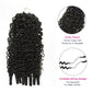 ISEE HAIR Hårforlengelser av ekte hår, heklet med «Miracle Knots», forhåndssortert, 50 g/pakke – Knotless Boho-fletter, 4–5 pakker til hele hodet, flere krøllete og bølgete teksturer