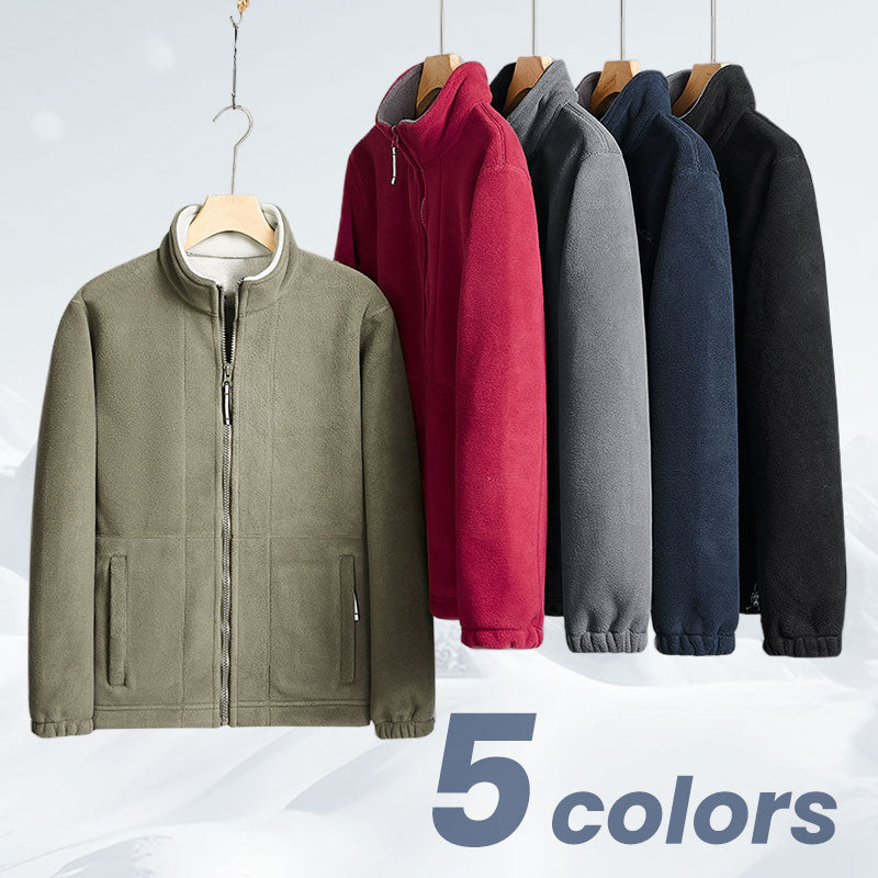 🎁Herrejakke i dobbeltvevd fleece (50 % rabatt)