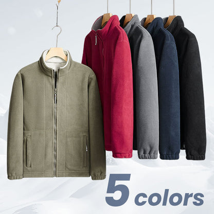 🎁Herrejakke i dobbeltvevd fleece (50 % rabatt)
