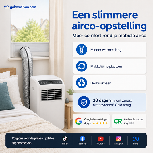 ❄️ 50% RABATT – Isolasjonshylse for airco-slange – reduser varmetap – lavere strømforbruk – for både sommer og vinter