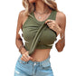 ✨Hot Sale 49% OFF✨2025 Ribbet Stretchy Tank Top med hylle-BH for kvinner