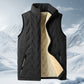 ✨️❄️Unisex vintervarm, uformell, ermeløs, vattert vest med fleecefôr
