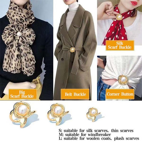 ✨ Fransk elegant frakkeskjerfspenne - Eleganse til fingerspissene!