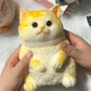 Søte, myke squishies-leker i form av en katt for å lindre stress